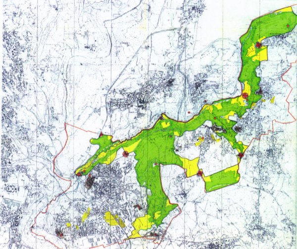 mappa proposta per il Parco dell Valle del Lanza