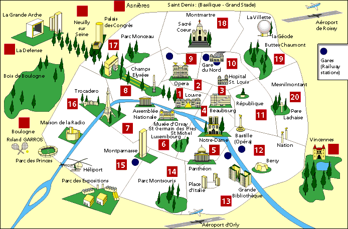 mappa di Parigi